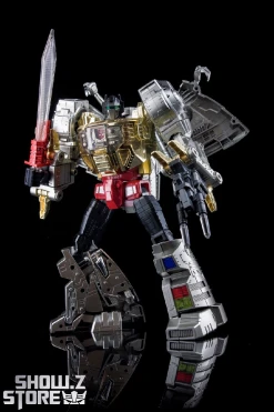 4th Party MP-08 King Grimlock Reximus Prime Oversized Stainless Steel Color Version -model store 5416f373f1