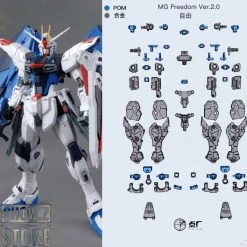 Point Factory Studio Metal Parts For Bandai MG ZGMF-X10A Freedom Gundam Ver. 2.0 -model store 543897c9ac