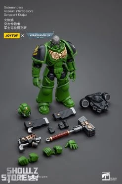 JoyToy Source 1/18 Warhammer 40K Salamanders Assault Intercessors Sergeant Krajax -model store 5701397996