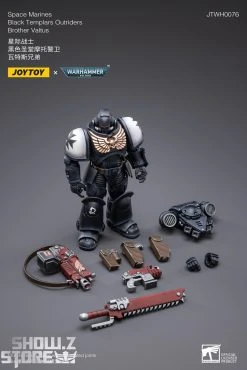 JoyToy Source 1/18 Warhammer 40K Space Marines Black Templars Outriders Brother Valtus -model store 575ae84ad4
