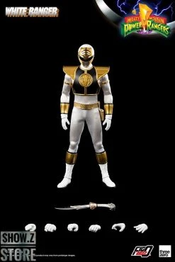 Threezero Studio 1/6 Mighty Morphin Power Rangers White Ranger -model store 583db53d5d