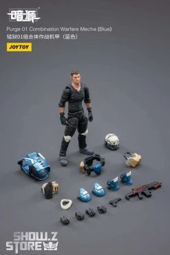 JoyToy Source 1/25 Purge 01 Combination Warfare Mecha Blue Version W/ Pilot -model store 5abfe81dde