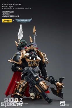 JoyToy Source 1/18 Warhammer 40K Chaos Space Marines Black Legion Chaos Lord In Terminator Armour -model store 6137ce56ee