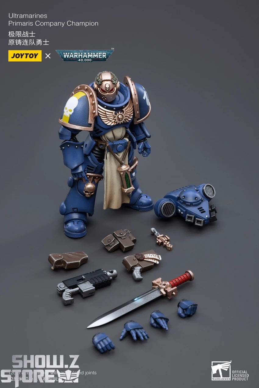 JoyToy Source 1/18 Warhammer 40K Ultramarines Primaris Company Champion 10 JoyToy Source 1/18 Warhammer 40K Ultramarines Primaris Company Champion - Image 8