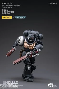 JoyToy Source 1/18 Warhammer 40K Space Marines Black Templars Outriders Brother Valtus -model store 687a0aa585