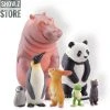 Kaiyodo MiniQ Sato Kunio's Animal Bathroom In Groups 2 Set Of 8 -model store 6987cdddd0