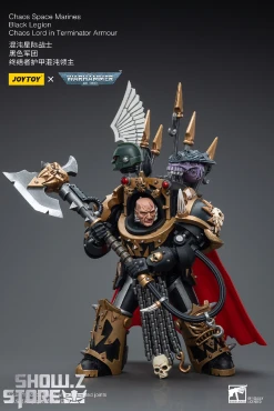 JoyToy Source 1/18 Warhammer 40K Chaos Space Marines Black Legion Chaos Lord In Terminator Armour -model store 6dad7adb76