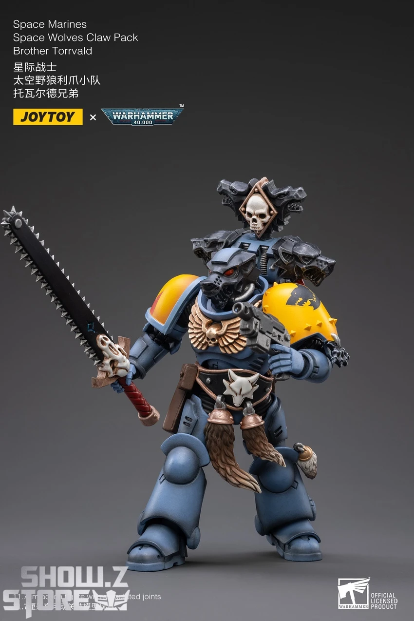 JoyToy Source 1/18 Warhammer 40K Space Wolves Claw Pack Brother Torrvald 8 JoyToy Source 1/18 Warhammer 40K Space Wolves Claw Pack Brother Torrvald - Image 6