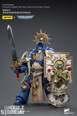 JoyToy Source 1/18 Warhammer 40K Ultramarines Primaris Captain With Relic Shield And Power Sword -model store 73d57369ee