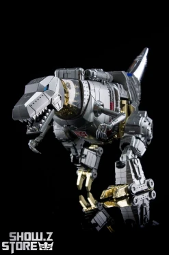 4th Party MP-08 King Grimlock Reximus Prime Oversized Stainless Steel Color Version -model store 7552391db3