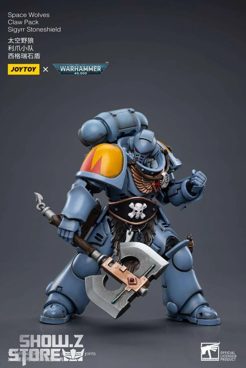 JoyToy Source 1/18 Warhammer 40K Space Wolves Claw Pack Sigyrr Stoneshield 8 JoyToy Source 1/18 Warhammer 40K Space Wolves Claw Pack Sigyrr Stoneshield - Image 6