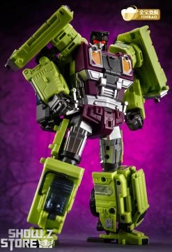 Jinbao DF03 Builder.D Devastator Green Version Set Of 6 Oversized Version -model store 792d6dc8d4