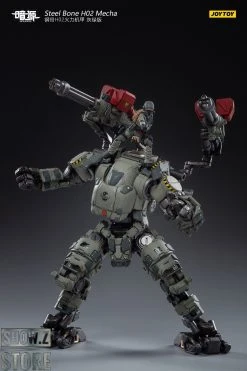 JoyToy Source 1/24 H02 Steel Bone Firepower Mecha Grey-Green Color W/ Pilot -model store 7bbb7fbf98