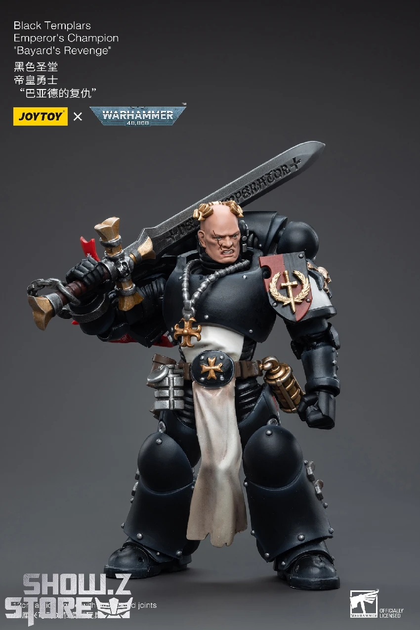 JoyToy Source 1/18 Warhammer 40K Black Templars Emperor's Champion Bayard's Revenge 8 JoyToy Source 1/18 Warhammer 40K Black Templars Emperor's Champion Bayard's Revenge - Image 6