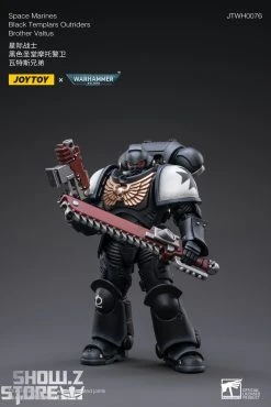 JoyToy Source 1/18 Warhammer 40K Space Marines Black Templars Outriders Brother Valtus -model store 7e832e1cb3
