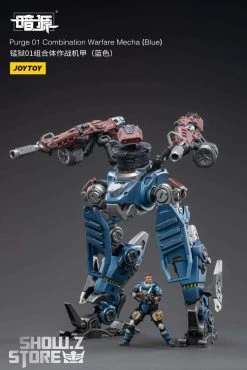 JoyToy Source 1/25 Purge 01 Combination Warfare Mecha Blue Version W/ Pilot -model store 7f6e08ea53