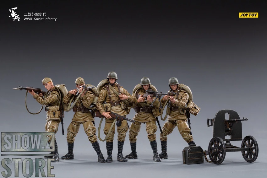JoyToy Source 1/18 WWII Soviet Infantry Set Of 5 14 JoyToy Source 1/18 WWII Soviet Infantry Set Of 5 - Image 12