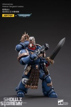 JoyToy Source 1/18 Warhammer 40K Space Ultramarines Veteran Sergeant Icastus -model store 827271cc8f