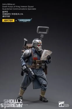 JoyToy Source 1/18 Warhammer 40K Death Korps Of Krieg Veteran Squad Guardsman Communications Specialist -model store 83220e6c6f