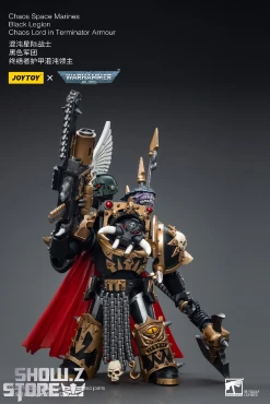 JoyToy Source 1/18 Warhammer 40K Chaos Space Marines Black Legion Chaos Lord In Terminator Armour -model store 84ce5ef7cc