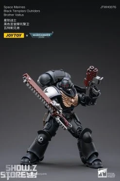 JoyToy Source 1/18 Warhammer 40K Space Marines Black Templars Outriders Brother Valtus -model store 87991c3a84