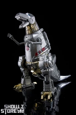 4th Party MP-08 King Grimlock Reximus Prime Oversized Stainless Steel Color Version -model store 891bf758af