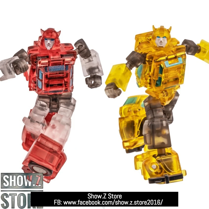 NewAge H25T Herbie Bumblebee & H26T Vanishing Point Cliffjumper Clear Version Set Of 2 3 NewAge H25T Herbie Bumblebee & H26T Vanishing Point Cliffjumper Clear Version Set Of 2