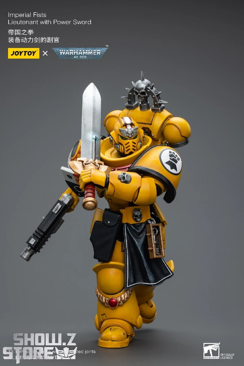 JoyToy Source 1/18 Warhammer 40K Imperial Fists Lieutenant W/ Power Sword 5 JoyToy Source 1/18 Warhammer 40K Imperial Fists Lieutenant W/ Power Sword - Image 3