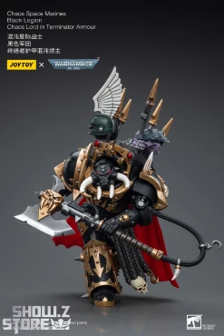JoyToy Source 1/18 Warhammer 40K Chaos Space Marines Black Legion Chaos Lord In Terminator Armour -model store 8e24798155