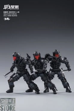 JoyToy Source 1/18 Hardcore Coldplay Skeleton Forces Hell Grim Reaper & Selena Set Of 4 -model store 8e885ff22c