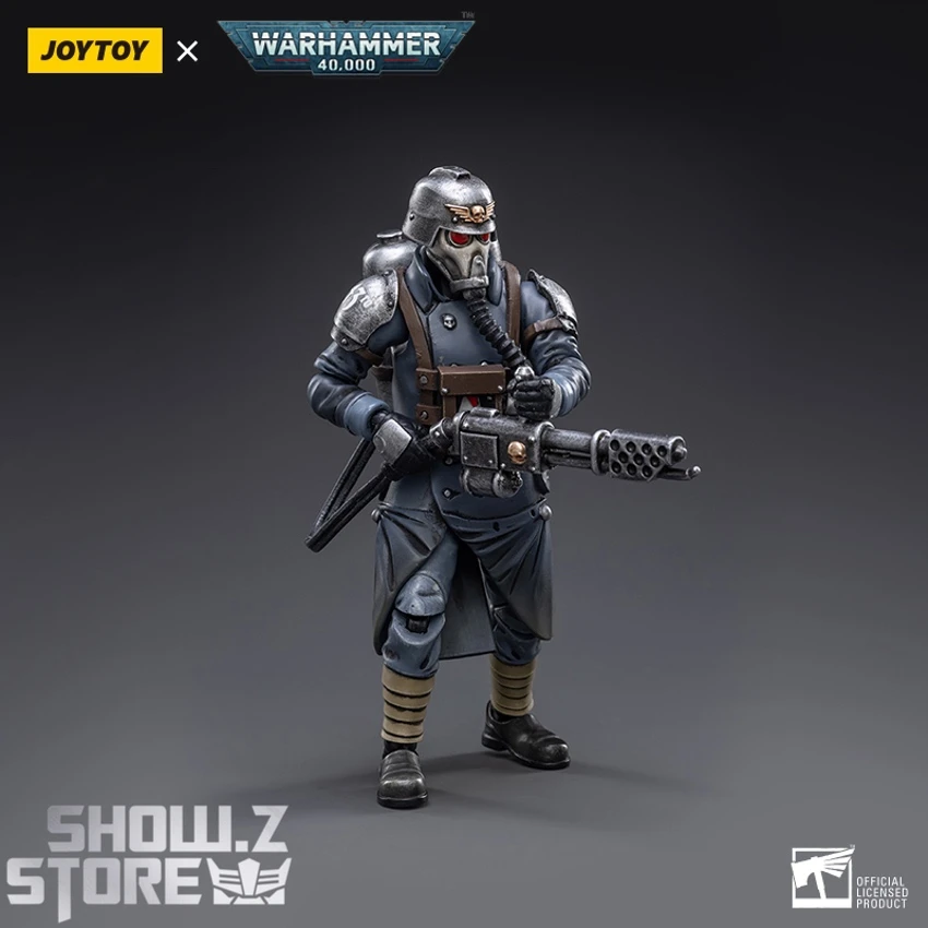 JoyToy Source 1/18 Warhammer 40K Death Korps Of Krieg Veteran Squad Guardsman With Flamer 4 JoyToy Source 1/18 Warhammer 40K Death Korps Of Krieg Veteran Squad Guardsman With Flamer - Image 2