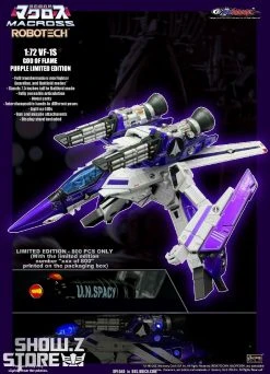 KitzConcept 1/72 Macross VF-1S God Of Flame Purple Limited Edition W/ Fast Pack Armor -model store 900e94055d