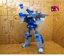 THF Toy House Factory Soundwave MP-13 Clear Version (/w Laserbeak + Buzzsaw) -model store 9139887676