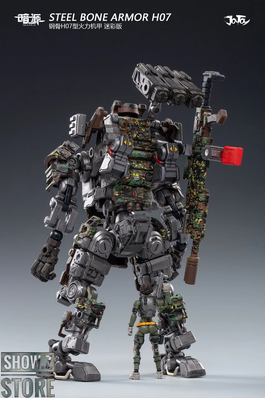 JoyToy Source 1/25 H07 Steel Bone Attack Mecha Jungle Camouflage W/ Pilot 10 JoyToy Source 1/25 H07 Steel Bone Attack Mecha Jungle Camouflage W/ Pilot - Image 8