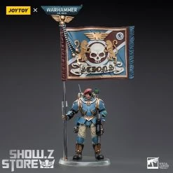 JoyToy Source 1/18 Warhammer 40K Astra Militarum Tempestus Scions Command Squad 55th Kappic Eagles Banner Bearer -model store 92355e076c