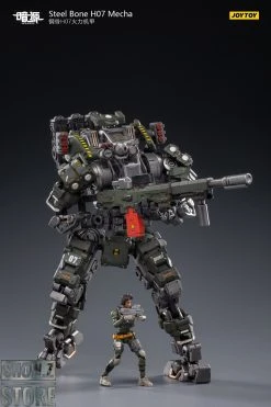 JoyToy Source 1/24 H07 Steel Bone Firepower Mecha Olive Version W/ Pilot -model store 93e93e4d3c