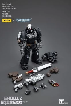 JoyToy Source 1/18 Warhammer 40K Iron Hands Intercessors Sergeant Bantus -model store 95e7f8d2e7