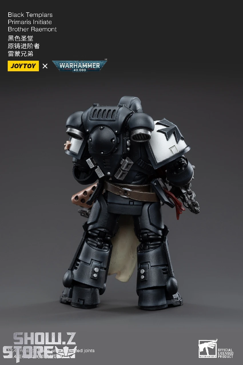 JoyToy Source 1/18 Warhammer 40K Black Templars Primaris Initiate Brother Raemont 5 JoyToy Source 1/18 Warhammer 40K Black Templars Primaris Initiate Brother Raemont - Image 3
