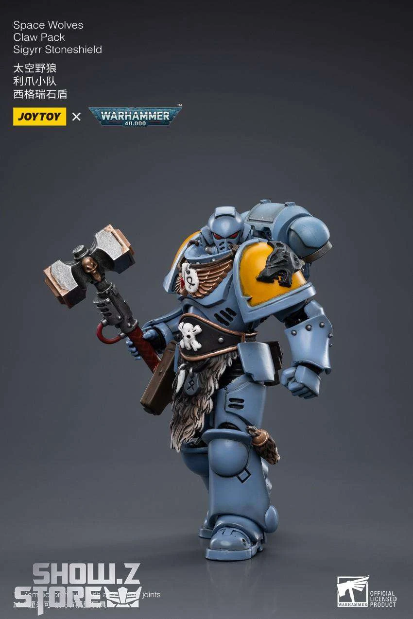JoyToy Source 1/18 Warhammer 40K Space Wolves Claw Pack Sigyrr Stoneshield 14 JoyToy Source 1/18 Warhammer 40K Space Wolves Claw Pack Sigyrr Stoneshield - Image 12