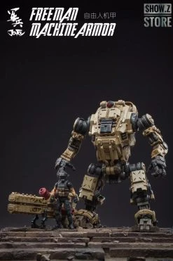 JoyToy Source Acid Rain 1/18 Freeman Machine Armor W/ Pilot Mechas & Soldiers Figure Set Desert Brown Version -model store 9b55f71e2e