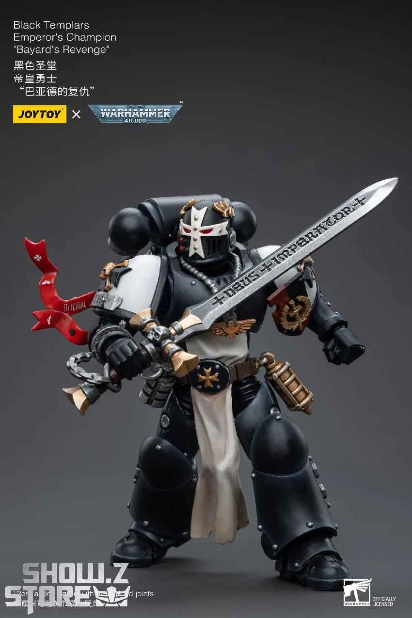 JoyToy Source 1/18 Warhammer 40K Black Templars Emperor's Champion Bayard's Revenge 13 JoyToy Source 1/18 Warhammer 40K Black Templars Emperor's Champion Bayard's Revenge - Image 11