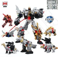 Black Mamba H6002-4B Raptor Slash & H6002-7B Robot Force Volcanicus Oversized Combiner Set Of 6
