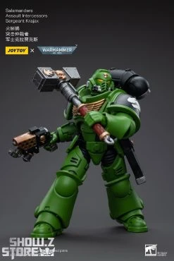 JoyToy Source 1/18 Warhammer 40K Salamanders Assault Intercessors Sergeant Krajax -model store a1152d0488
