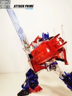 APC Toys APC-001 Attack Prime TFP Optimus Prime Clear Version W/ Black Wheels -model store a4fe4094b1