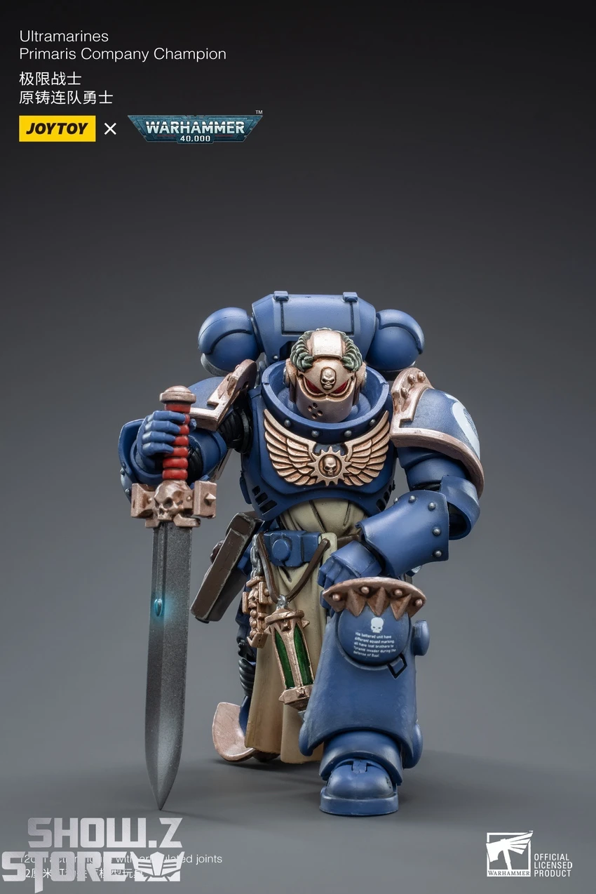 JoyToy Source 1/18 Warhammer 40K Ultramarines Primaris Company Champion 7 JoyToy Source 1/18 Warhammer 40K Ultramarines Primaris Company Champion - Image 5
