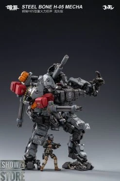 JoyToy Source 1/25 H05 Steel Bone Heavy Firepower Mecha W/ Pilot Gray Version -model store a90c859b1e