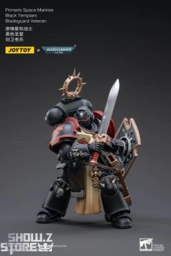 JoyToy Source 1/18 Warhammer 40K Black Templars Bladeguard Veteran -model store ab3eb5b380