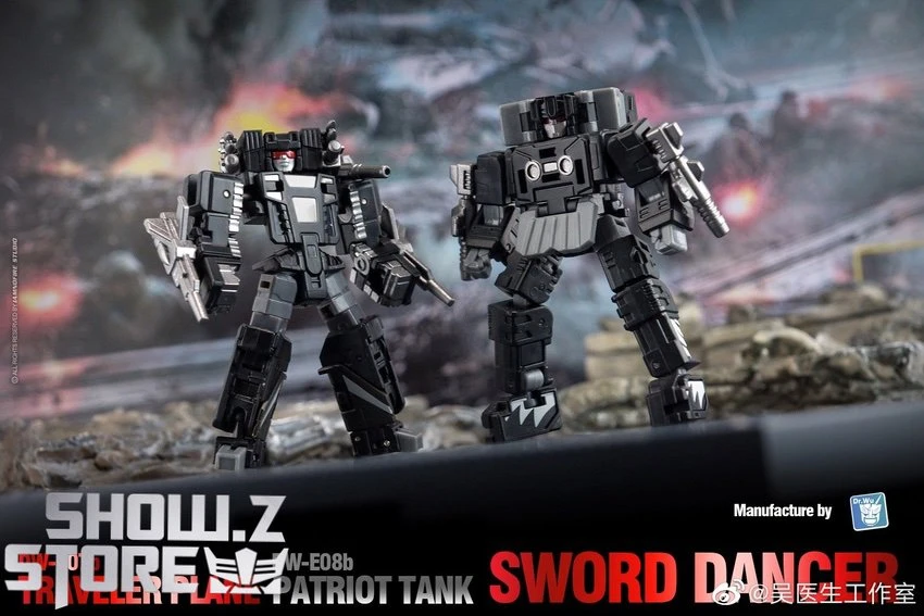 Dr.Wu Sword Dancer Slamdance DW-E07B Traveler Plane Raindance & DW-E08B Patriot Tank Grandslam Set Of 2 Black Version 4 Dr.Wu Sword Dancer Slamdance DW-E07B Traveler Plane Raindance & DW-E08B Patriot Tank Grandslam Set Of 2 Black Version - Image 2