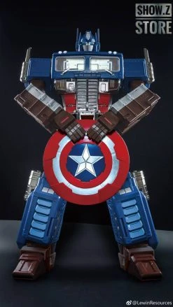 Lewin Resources LW-01A Optimus Prime Captain America Style Oversized 71cm W/ LED -model store add13fc5e1