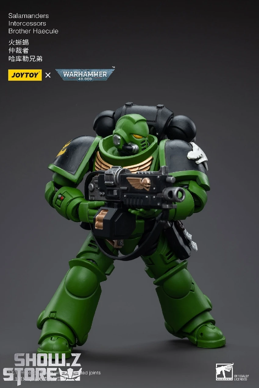 JoyToy Source 1/18 Warhammer 40K Salamanders Intercessors Brother Haecule 5 JoyToy Source 1/18 Warhammer 40K Salamanders Intercessors Brother Haecule - Image 3